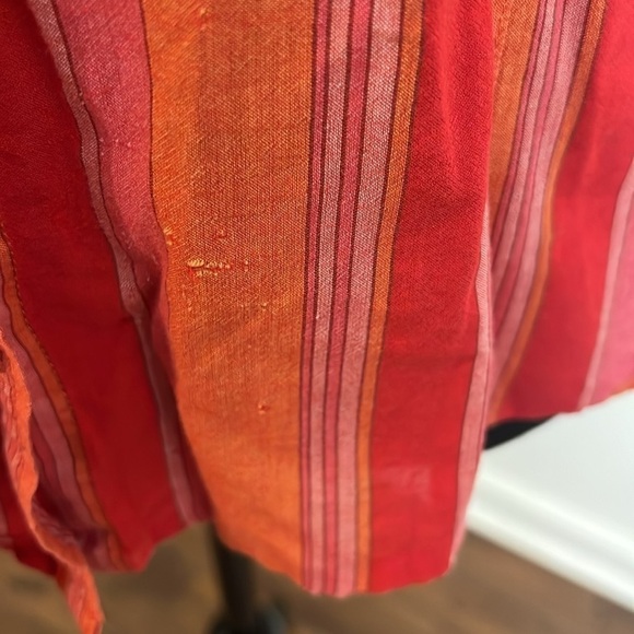 Eddie Bauer Colorfully Striped 100% Cotton Women's Button Down Shirt, Sz. XL. - Picture 3 of 11